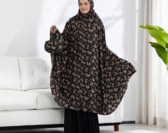 Tiara Black Mukena Elegant Maxy Syar'i Adult Mukena,Mukena,Muslim Prayer Dress,Muslim Prayer Attire,Prayer Outfit,Muslim Prayer Clothes