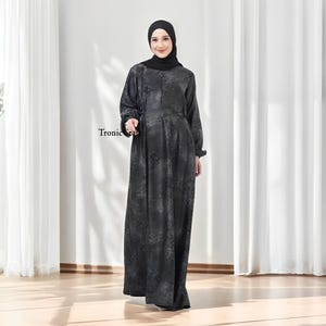 chinese dress ladies HZUX Muslim Dresses for Women Long Dress Long Sleeve Women Abaya Dress  Islamic National Robe at Amazon Women's Clothing store main image 0