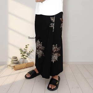 Kanjeng Original Sarong Javanese Calligraphy Script Wrap Tyasing Sasama Motif Cultural Prayer Cloth