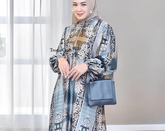 Vestido étnico sultana, vestido musulmán con motivos elegantes, vestido musulmán, vestido musulmán para boda, atuendo musulmán para mujer, vestido islámico para mujer, vestido islámico