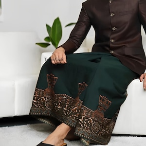 Men&#39;s Tower Sarong from Batik Plain and New Patterned Sarongs Unique Sarongs for Adults,Batik Sarong,Traditional Batik,Handmade Sarong