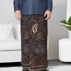 Comfortable and Elegant Batik Sarong Handwritten Sekar Jagad Pulung Kraton Cotton,Batik Sarong,Traditional Batik,Handmade Sarong,Batik Wrap