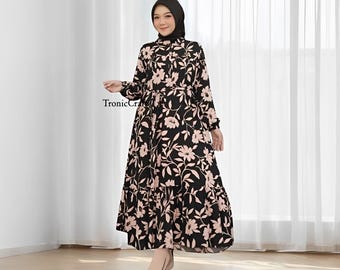 Arina Midi Dress Stylish Modest Midi Dress Elegant and Comfortable for  Every Occasion,muslim Dress,muslim Dress Wedding,women Muslim Attire - Etsy