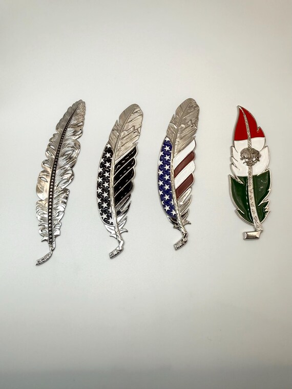 Hat Feather | Cowboy Hat Feather | Silver Hat Feather | Hat Feather Pick | Mexican Hat Decor | Western Hat Accessory
