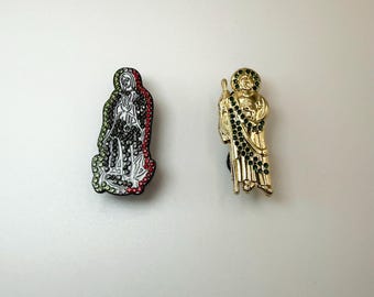 Hat Pins | Virgen De Guadalupe Hat Pin | San Judas Hat Pin