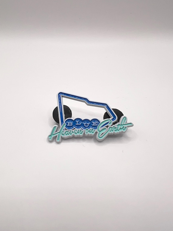 LA Baseball Theme Hat Pin | Blue & White Hat Pin | Heaven on Earth Inspired Pin | Los Angeles Style Pin | Cute Baseball Hat Accessory