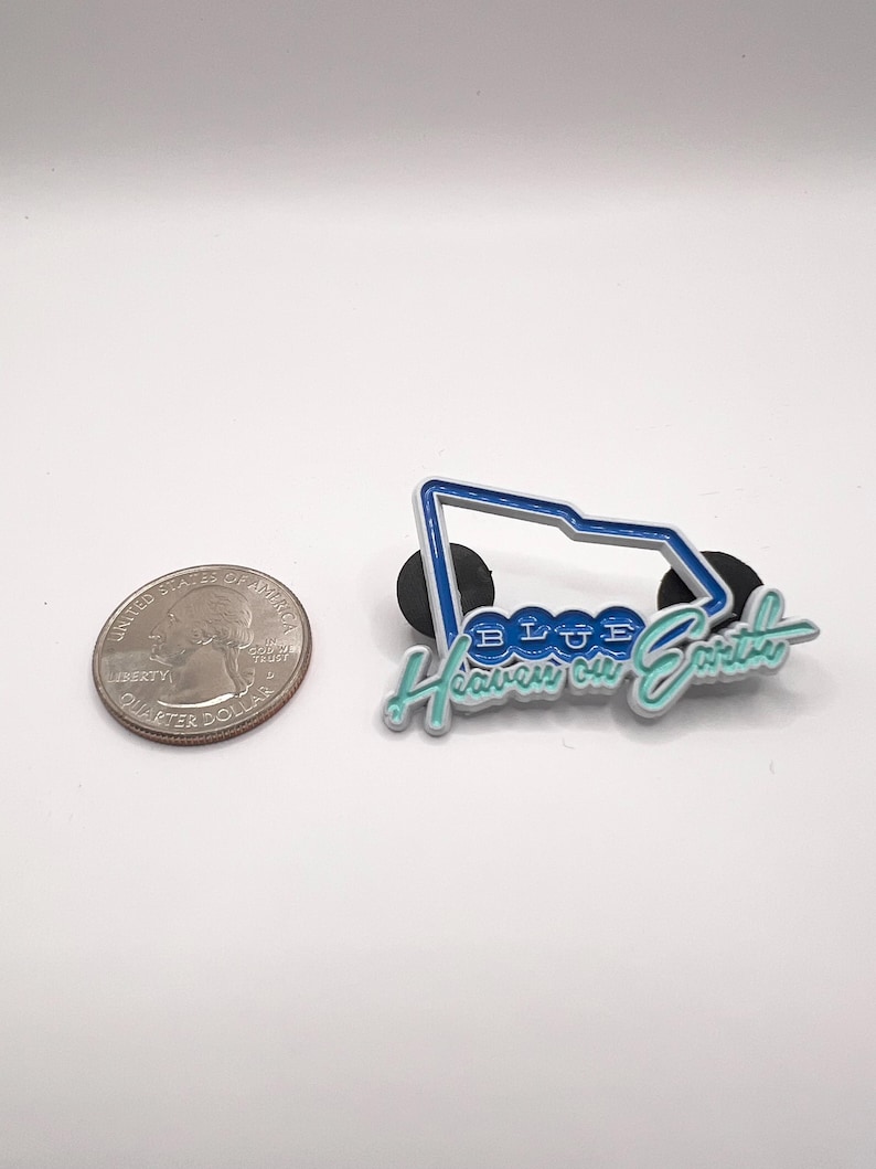 Hat Pins |  Dodgers Hat Clip | LA Hat Clip | Blue Heaven On Earth Pin | Los Angeles Pin