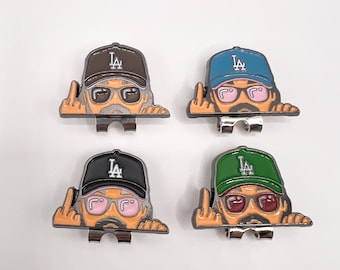 Hat Pins |  Dodgers Hat Clip | LA Hat Clip | Blue Heaven On Earth Pin | Los Angeles Pin | Golf Ball Marker