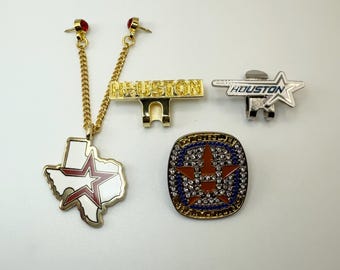 Hat Pins |  Houston Hat Pin | Astros Hat Pin | Baseball Hat Pin | Championship Pin | Baseball Clips | Hat Chains