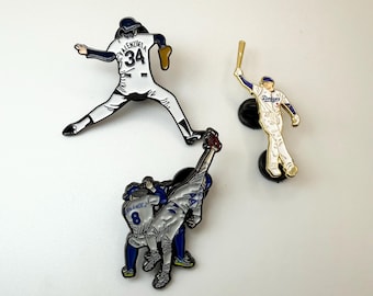 LA Baseball Theme Hat Pin | Blue & White Hat Pin | Heaven on Earth Inspired Pin | Los Angeles Style Pin | Cute Baseball Hat Accessory