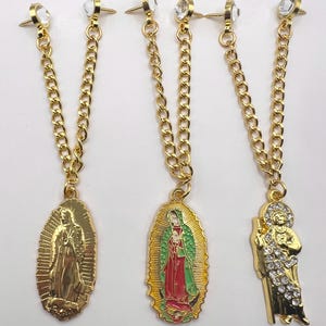 Hat Pins | Virgen De Guadalupe Hat Chain | Religious Hat Chain | San Judas Hat Chain | New Era Hat Chains
