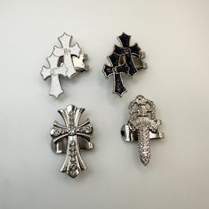 Hat Pins | Chrome Hat Clip | Gothic Hat Clip | Cross Hat Clip | Y2K Hat Clip | New Era Hat Clip
