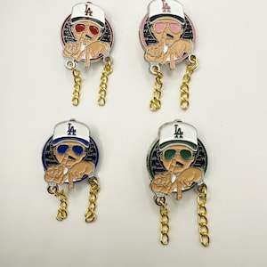 Hat Pins |  Dodgers Hat Clip | LA Hat Clip | Blue Heaven On Earth Pin | Los Angeles Pin