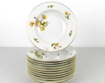 Set of 12 Rosenthal Germany Charlene (Aida) 8" Soup/Cereal Bowls