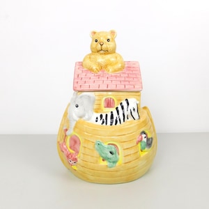 Noah&#39;s Ark Ceramic Collectible Animal Cookie Jar