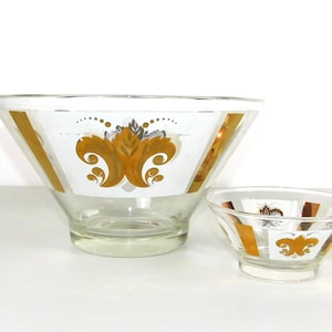 Mid-Century Modern 2pc Chip & Dip Bowl Set