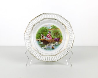 Vintage Carl Schumann Bavaria Decorative Porcelain Plate