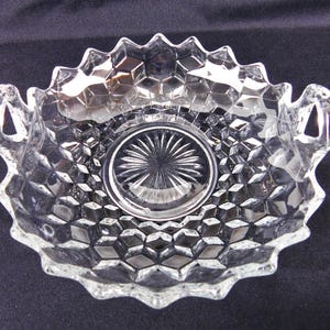 Vintage Fostoria American Clear Raised Handle 8 5/8&quot; Serving Tray (Pattern #2056)