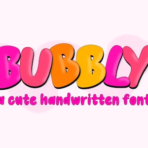 Bubble letters font for birthday sign funky retro font for procreate bubbly font for sweatshirt cricut font for teacher Canva font for svg