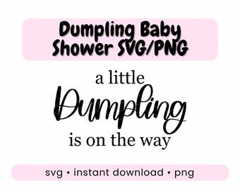 Knoedel babydouche svg kleine knoedel onderweg achtergrond sticker svg cricut Aziatisch eten douche svg kawaii bao broodje Chinees svg boog teken