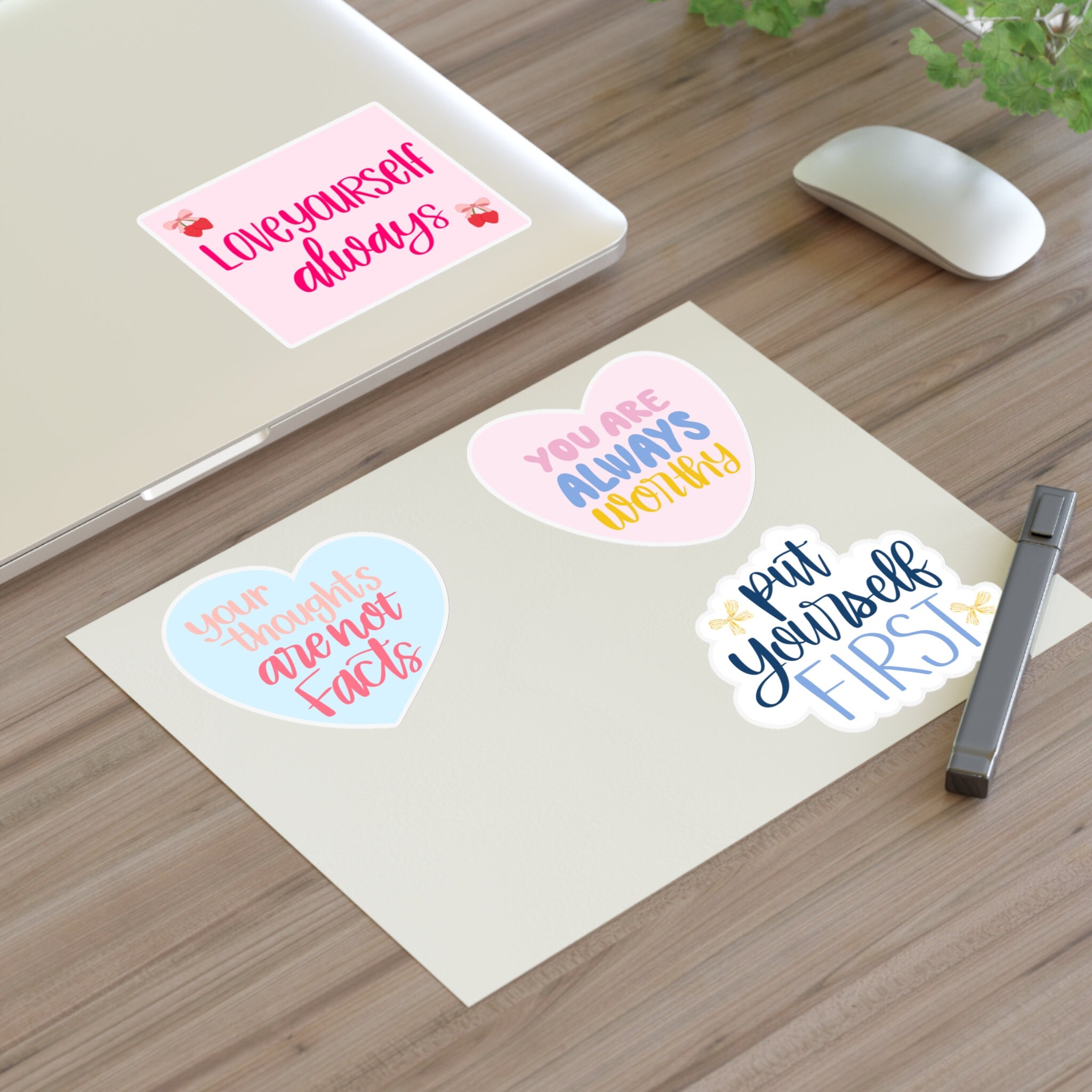 Mental Health Sticker Pack Cute Positive Affirmation Sticker Sheet ...