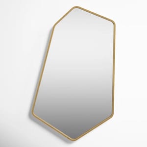 Wooden Wall Mirror, Full Length Mirror Curvy , Full Body Mirror, Wavy Irregular Mirror, Asymmetric Large Mirror, Asymmetrical Mirror
