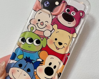 Funda para iPhone 12 Pro inspirada en Winnie the Pooh y sus amigos de Disney.