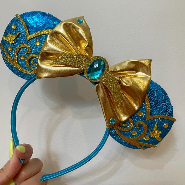 Aladdin Jasmine Inspired Mouse Ears Headband & Clips