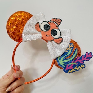 Finding Nemo inspired Mickey / Minnie Mouse ears headband.