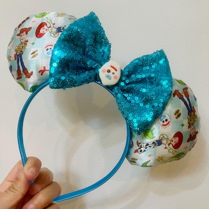 TOY STORY inspired Mickey / Minnie Mouse ears Headband. Woody, Jessie, BuzzLightyear, Forkie, Disney Headband. Hand sewn. lightweight.
