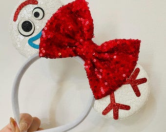 Toy Story “FORKY” inspired Mickey / Minnie Mouse ears headband.Matching Hairclips.