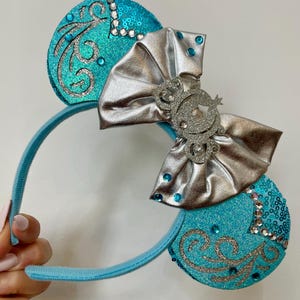 Cinderella inspired Mickey/ Minnie Mouse ears headband. lightweight.