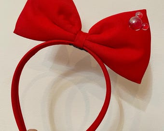 Minnie Maus rote Schleife Haarband: Leichtes Cosplay Accessoire