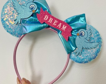 Cinderella inspired Mickey / Minnie Mouse Ears headband.