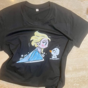 Frozen ELSA inspired T shirt in Medium size.
