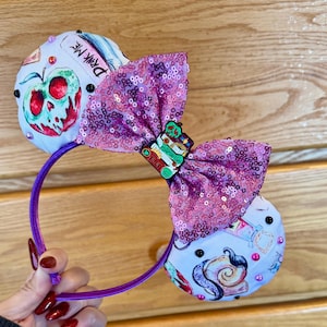 Disney Villains Mickey Ears Headband, Ursula, Snow White, Poison Apple