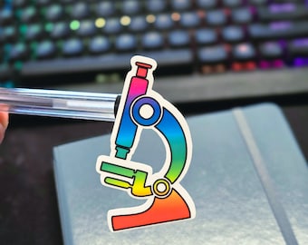 Rainbow Microscope | Waterproof Vinyl Sticker