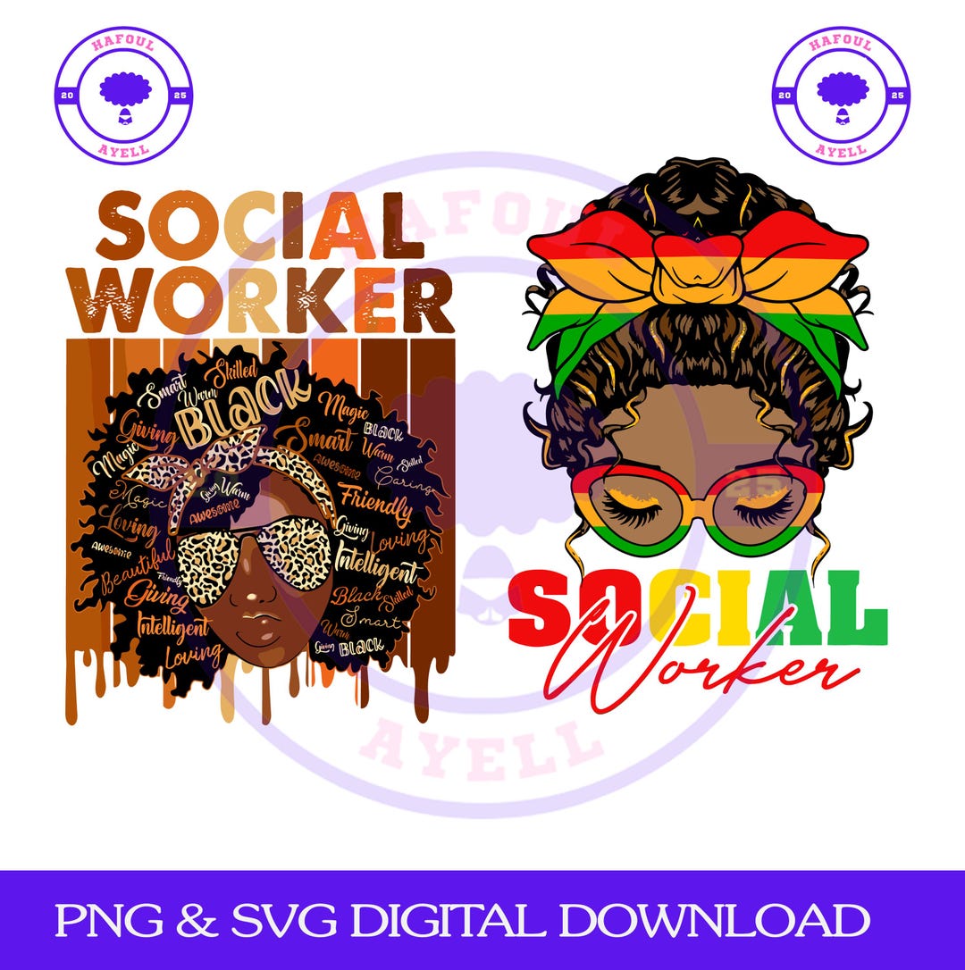 Black Excellence Social Work Month Png Svg, Celebrating Black History ...
