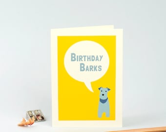 Dog Birthday Card - Dog Greetings Card - Terrier Birthday Card - Card for Dog Lover