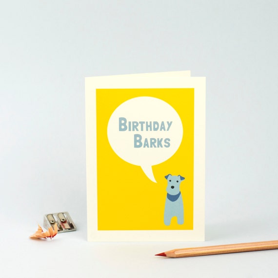 Dog Birthday Card - Dog Greetings Card - Terrier Birthday Card - Card for Dog Lover
