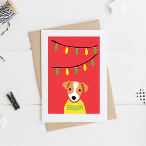 Carte de Noël Jack Russell