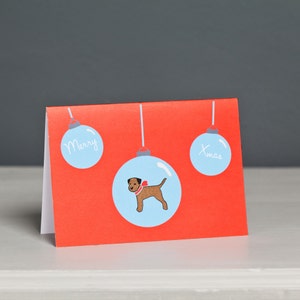 Border Terrier Christmas Card - Dog Christmas Card - Dog Card - Terrier Card