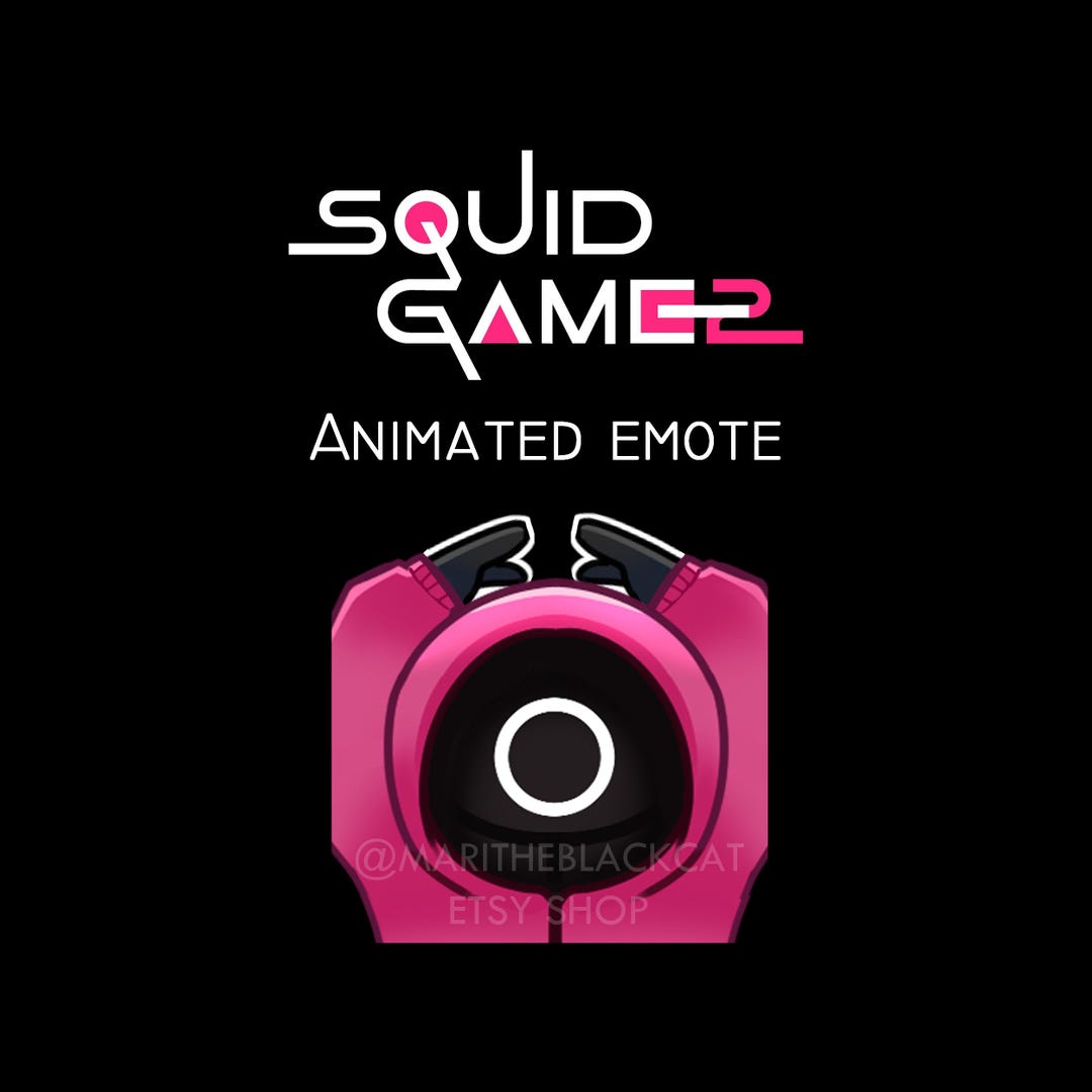 Pink Guard Animation Squid Game Animated Emote | Pink Guard Emote | Pink Guard Twitch Emotes ...