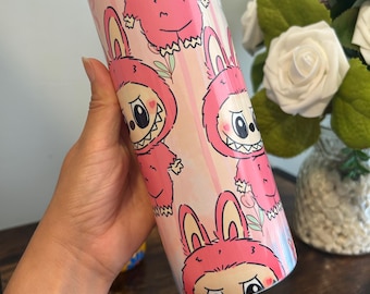 Labubu Macaron Monsters Tumbler: Stainless Steel Drinkware