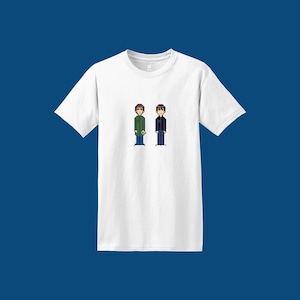 Oasis Retro Video Game T-Shirt: Liam & Noel Gallagher Britpop Tee