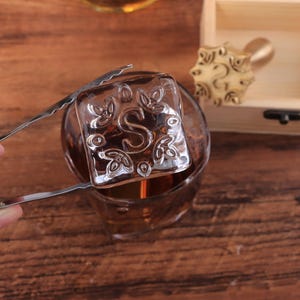 Custom Logo Ice Stamp, Whiskey Ice Stamp, Brass Mold for Ice, Ice Cubes Stamp for Bar, Business Logo, Perfect Party Gift