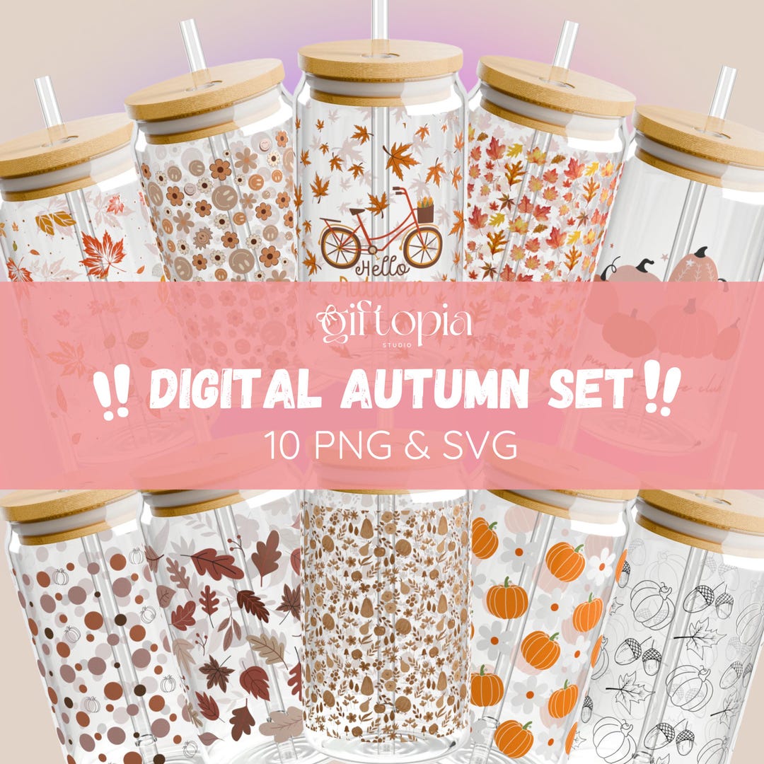 Autumn Splendor: 10 Digital PNG and SVG Files for All, Inspired by the ...