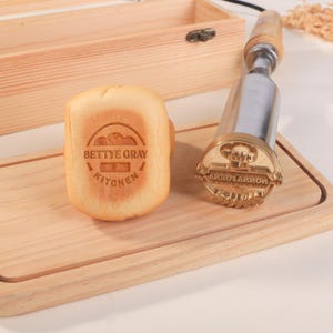 Custom Sourdough Bread Stamp, Branding Iron for Food, Personalized Burger Branding Iron with Logo, Gift for Him