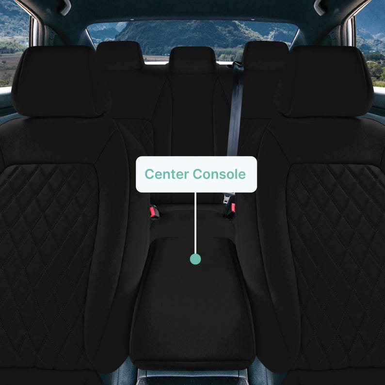 Honda Civic 2016 - 2025 Sedan Full Set Seat Covers (split Rear) - Black ...