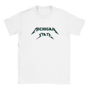 Michigan State - Metallica - Classic Unisex Crewneck T-shirt | Gildan® 64000  White